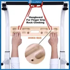 SunnyFit Hangboard Puxar Para Cima Escalada Fingerboard Segurar Aperto Portátil Dedo Braço Fortalecimento Treinamento Pl