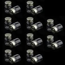 [reyalxaxg] Frascos De Vidro Com 20 Unidades , Recipiente Cosmético Tampa De Alumínio Para Óleos 3ml