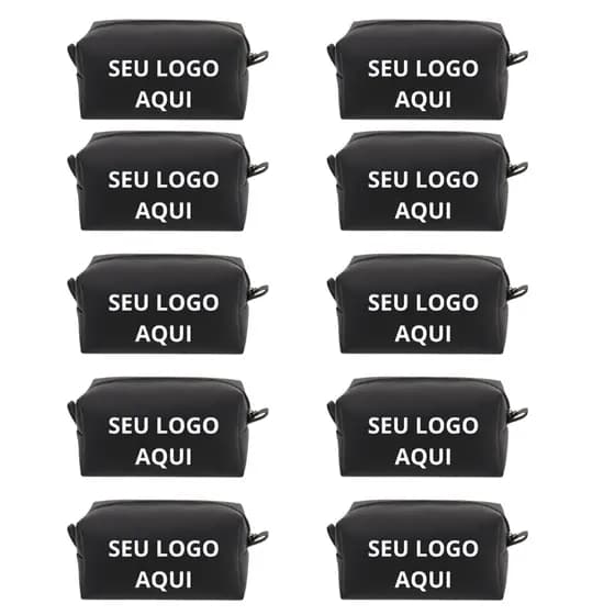 Kit 50 Necessaire Personalizada G Com Sua Arte Brinde Corporativo Lembrancinha Com Sua Arte