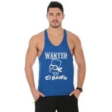 Regata Masculina Cavada Nadador Treino Academia Estampada