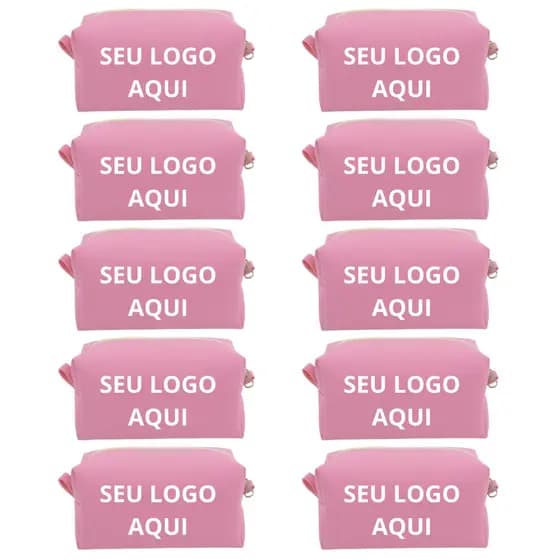 Kit De Necessaire Grande 20 Unidades Personalizado Com Seu Logo Brinde Lembrancinha