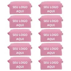Kit De Necessaire Grande 20 Unidades Personalizado Com Seu Logo Brinde Lembrancinha