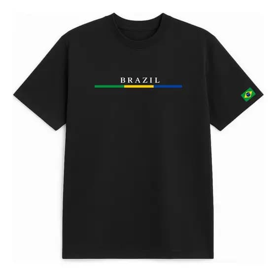Camiseta Masculina E Feminina Camisa Do Brazil Copa Do Mundo
