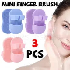 Escovas De Lavagem Facial-Almofada Massageadora Esfoliante-Silicone Macio , Limpeza Profunda-Mini Escova De Dedos-Ferram