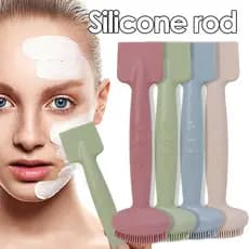 Escova De Lavagem Facial De Silicone Para Limpeza Profunda-Ferramenta Cuidados Com A Pele De Poros-Haste De Ajuste De Fi