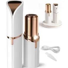 Depilador Facial Elétrico Feminino Recarregável USB Formato Batom Sem Dor Portátil Lumi Kiss