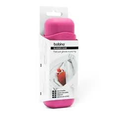 Estojo Case Óculos Bobino Glasses Case Rosa Fúcsia com Gancho Organizador Bolsa