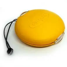 Porta CD e DVD Discgear Amarelo - Cap 20 Unidades