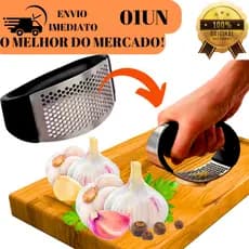 Amassador Espremedor Triturador De Alho Manual Para Cozinhas E Restaurantes