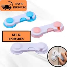 Kit 12 de Travas Para Armários Portas E Janelas