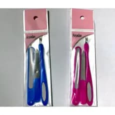 KIT 3 Peças Aparador Removedor De Cutícula Cortador Remover Pedicure Manicure Com Lixa