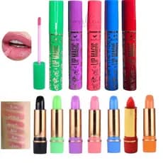 Kit Gloss Labial Magico Lip Magic + Batom Magico Duração 24 Horas
