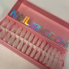 450 Unidades de Unhas Tips Solft Gel Tips em Gel Base Fosca Bailarina Oval Nail Kingdom