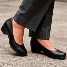 Sapato Feminino Militar Ortopédico Vilaze Salto Baixo