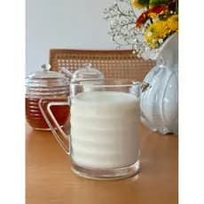 Leiteira Vidro Colmeia 340 ml