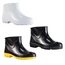 Bota Cano Extra Curto Innpro PVC Botinha Impermeável Antiderrapante Limpeza Pescaria Motoqueiro Pesca Galocha Motoboy