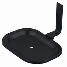 Saboneteira Preta Inox Quadrada Parede Banheiro Moderna Luxo Antiferrugem