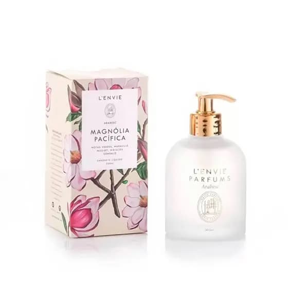 Sabonete Líquido Magnólia Pacífica Floral Frutal Lenvie 200ml