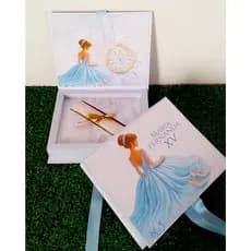 10 Convite Caixa Pergaminho 15 anos Personalizado