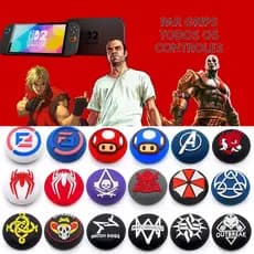 (D) Grip Com Desenho para controle Ps3,Ps4, Ps5, Xbox One, Xbox X/S, Switch 2 Ótima qualidade, Envio imediato