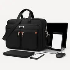 Bolsa Maleta Porta Notebook Pasta Executiva em Nylon com Alça