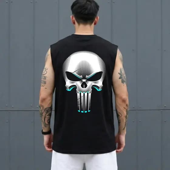 Regata Oversized Streetwear Algodão Confortavel Lançamento  de Alta Qualidade Masculina Masculina