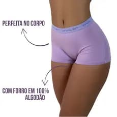 Kit 6 Calcinhas Box Boxer Feminina Conforto Cueca Feminina Shortinho Intimo