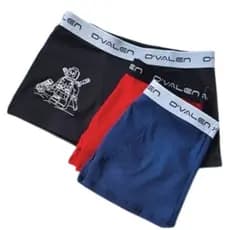 Kit 5 Cueca Box Infantil Masculina Silk Cueca Boxer Infantil Cueca bebe