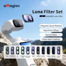 Conjunto De Filtros De Câmera Para Protetor De Lente Insta360 Luna Ultra , CPL Ajustável/ND2-32 MCUV Night Black Mist Mu