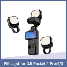 Luz De Preenchimento Leve 300mAh Para Câmera DJI Pocket 4 Pro/4/3 Acessórios De Iluminação De Tiro Com Suave