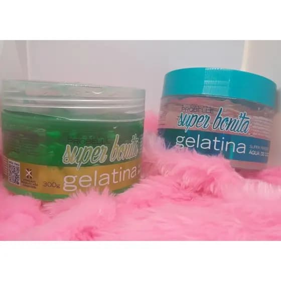 gelatina capilar bonita probelle coco e babosa 300 gramas