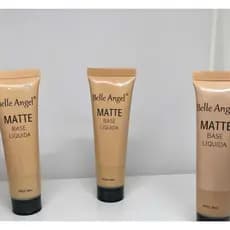 Base liquida matte belle angell alta cobertura efeito porcelana 30ml