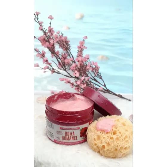 Esfoliante corporal romã romance Phallebeauty pele macia 280g