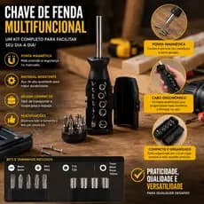 Kit Jogo Soquetes Intercambiáveis 18 Peças Chaves Caixa Ferramentas Automotiva