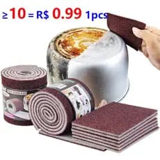 1 Pc Esponja Mágica Emery para Limpeza Doméstica / Utensílios de Cozinha  / Remoção De Ferrugem e Limpeza Pesada