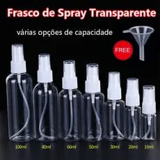 1 Pc 10 Ml 50 30 100 Recarregáveis Vazio Transparente Frascos De Spray De Plástico Viagem Perfume Atomizador