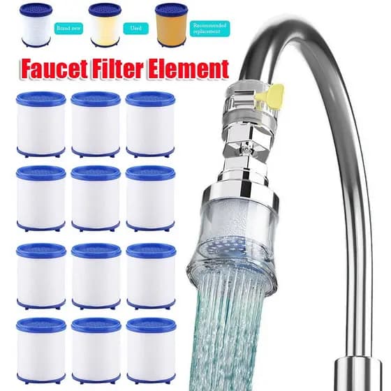 2/5/15pcs Elemento Filtrante Da Torneira Do Purificador De Água Chuveiro Remover Cloro Metal Pesado Filtrado