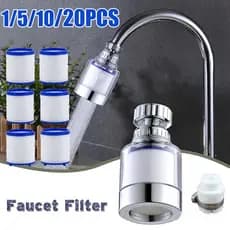 Filtro De Torneira De Água Da Cozinha Rotativo Pressurizado Bubbler Extensor Adaptador Purificador Pulverizador Cabeça C