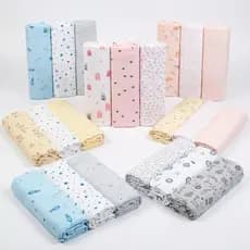 CUEIRO FLANELADO MANTA CHARUTINHO COMPOSE ESTAMPADO KIT C/03 UN -ACABAMENTO OVERLOCK BEBÊ PAPI