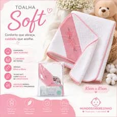 TOALHA SOFT LOUPIOT 3 CAMADAS DE TECIDO CAPUZ BORDADO