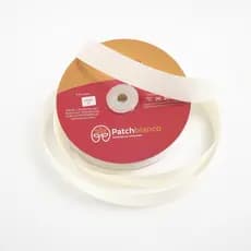 Fita de Gorgurão Creme - 25mm - Rolo Com 50 Metros