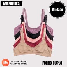 Sutiã Senhora Reforçado Sem Bojo Alta Sustentação Lycra