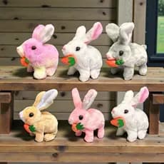 🐰✨ COELHO DE PELÚCIA SUPER FOFO COM CENOURA – O PRESENTE PERFEITO! ✨🐰