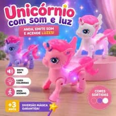 🦄✨ Unicórnio com Som e Luz – Diversão Mágica que Anda, Canta e Encanta! ✨🦄