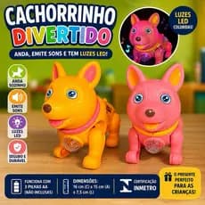 🐶✨ Cachorrinho Divertido com Luz LED, Som e Movimento – Diversão Garantida para as Crianças! ✨🐶