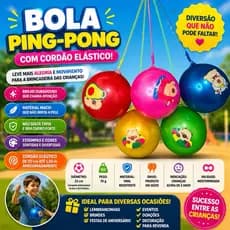 🎈 Bola de Vinil Infantil com Cordão – Diversão Garantida! 🎈
