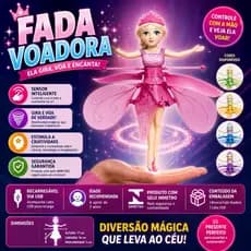 🧚✨ Fada Voadora Mágica com Sensor Inteligente – Ela Gira, Voa e Encanta! ✨🧚