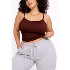 ROSA SOUL  -CROPPED BLUSINHA DE ALCINHA PLUS SIZE