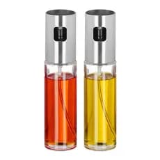 Kit 2pcs Spray Porta Azeite/vinagre Aço Inox Sem Desperdício