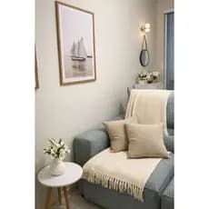Kit 2 Capas de Almofada Decorativa para Sala e Quarto Bouclé com zíper 42x42cm Tecido Macio